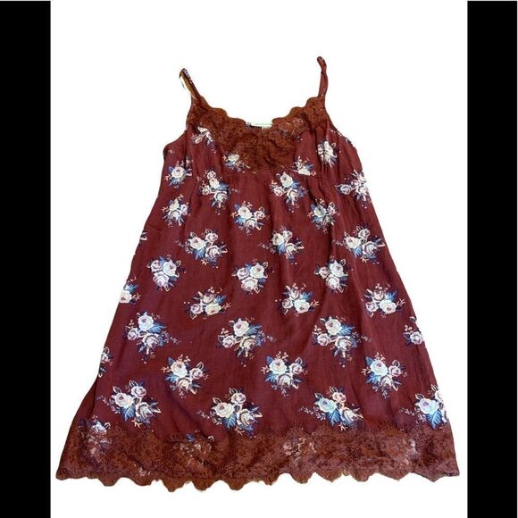 American Eagle Spaghetti Strap Floral Mini Dress Size Medium - Picture 1 of 7